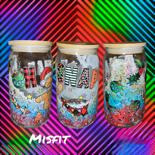 16 oz. Glass Cup Misfit