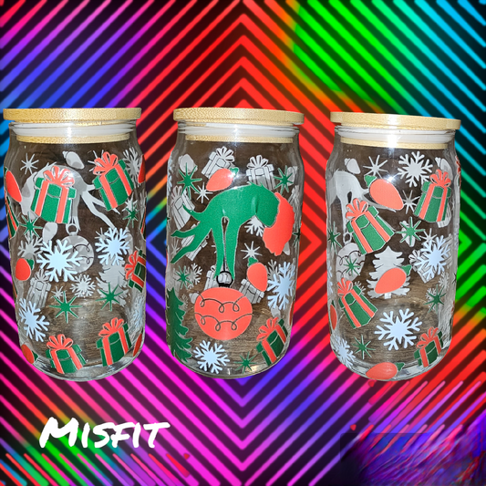 16 oz. Glass cup Misfit