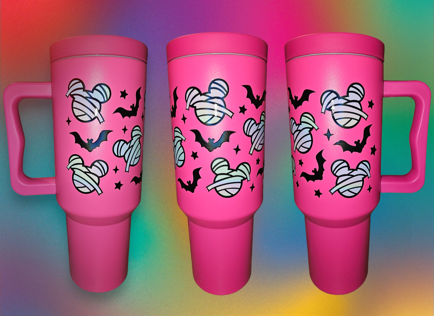 40 oz. Pink Mickey Halloween Tumbler